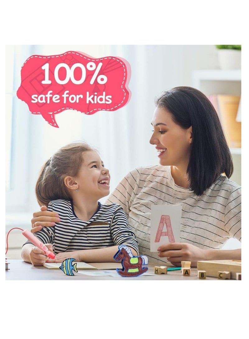 كوول تشيك قلم ثلاثي الأبعاد للأطفال، خيوط PLA 1.75 مم، طابعة قلم ثلاثية الأبعاد، مواد صديقة للبيئة، 20 لونًا، كل لون، 16 قدمًا، إجمالي 320 قدمًا - Image 5