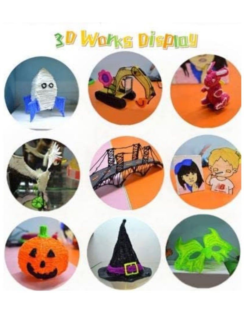 كوول تشيك قلم ثلاثي الأبعاد للأطفال، خيوط PLA 1.75 مم، طابعة قلم ثلاثية الأبعاد، مواد صديقة للبيئة، 20 لونًا، كل لون، 16 قدمًا، إجمالي 320 قدمًا - Image 2