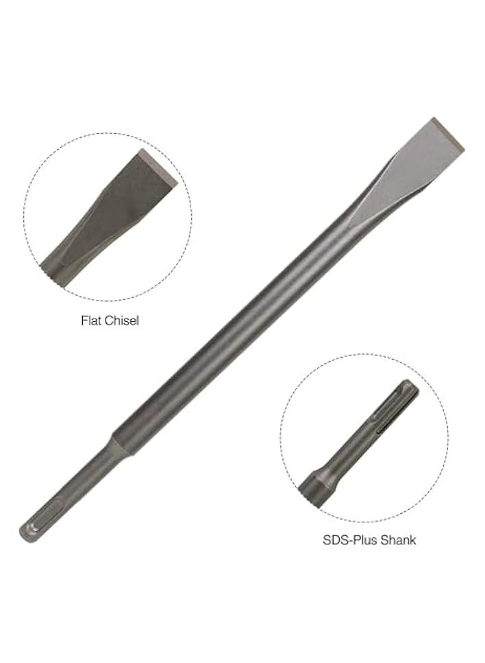 PROMASS Plus Rotary Hammer Chisel Set (4/6 Piece - Industrial Grade Steel) Chisels Including and 3" Wide Scraping Chisels, Flathead Chisel, 1/2" Pointed Chisel,etc(4)  - Image 3