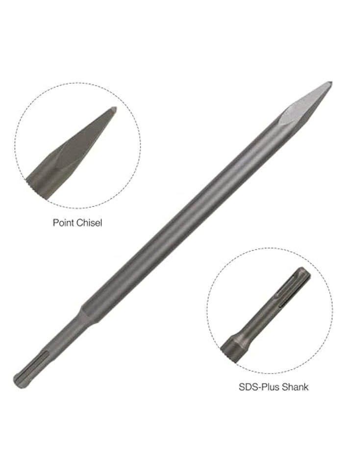 PROMASS Plus Rotary Hammer Chisel Set (4/6 Piece - Industrial Grade Steel) Chisels Including and 3" Wide Scraping Chisels, Flathead Chisel, 1/2" Pointed Chisel,etc(4)  - Image 4