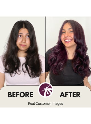 No Bleach Velvet Burgundy Glossy Hair Tint - Ammonia-Free for Natural Black Hair, Includes Anti-Fade Conditioner for Long-Lasting Shine, 1 Count - view 3