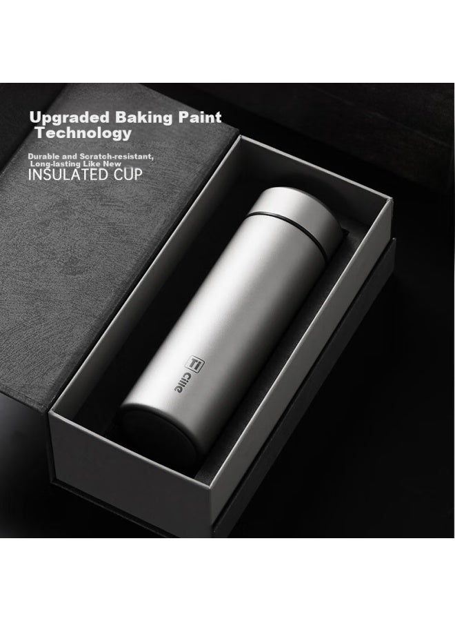 Cille Pure Titanium Insulated Mug For Men And Women, Business Tea Infuser Cup, Portable Outdoor Car Water Bottle With Gift Box Set - Image 3
