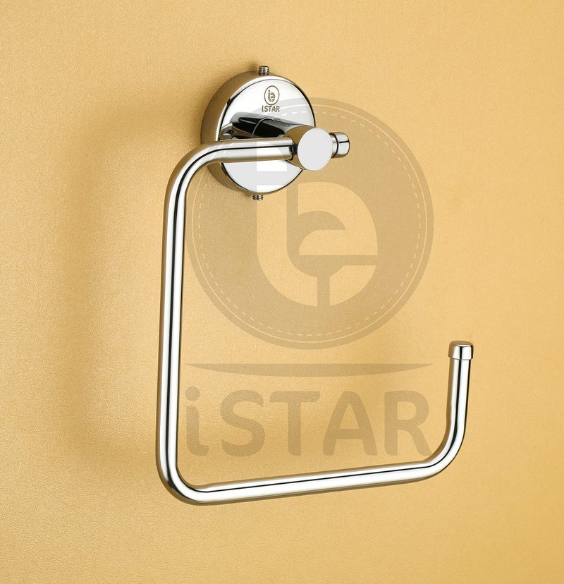iSTAR Stainless Steel 304 Grade Chrome Finished Half Square Shape Towel Ring/Napkin Holder/Towel Hanger Pack of 1 - Image 3