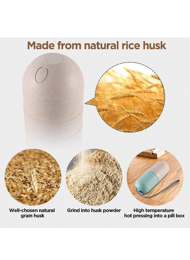 مقسم حبوب لطيف، منظم حبوب أسبوعي، خالٍ من مادة BPA، مناسب للسفر والتنزه، علبة حبوب لمدة 7 أيام لحفظ الحبوب والفيتامينات ومكملات زيت السمك - Image 4