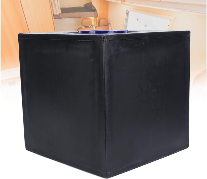 8 Gallon RV Water Tank Square LLDPE 12.8 x 12.4 x 12in Black - Leakproof Seamless Design, Heavy - Duty Heat & Cold for Trailers, Boats, Yachts - Image 5