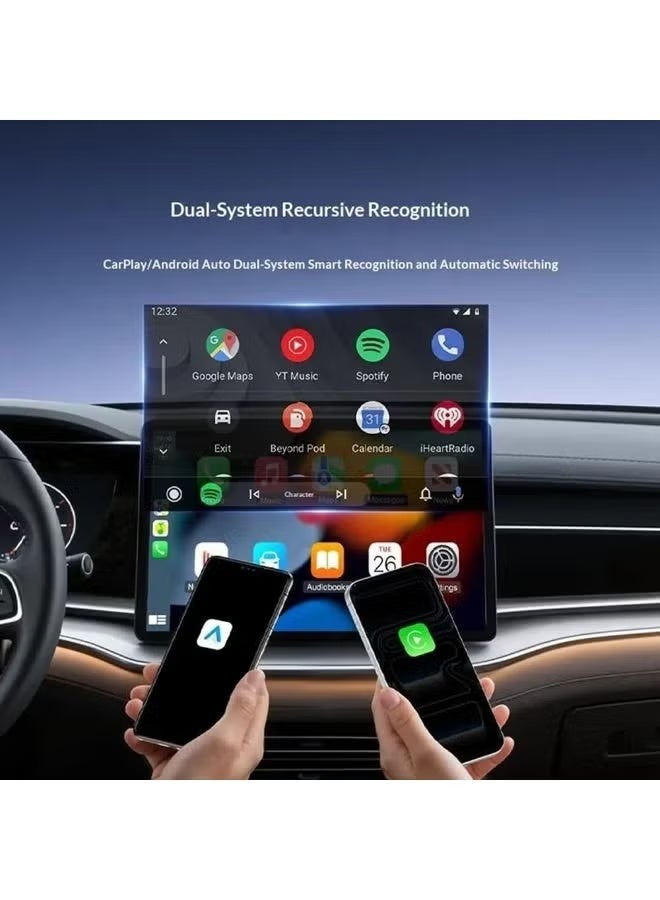 Yesido KM32 2-in-1 Wireless CarPlay Adapter for iOS & Android, Plug & Play - Image 5