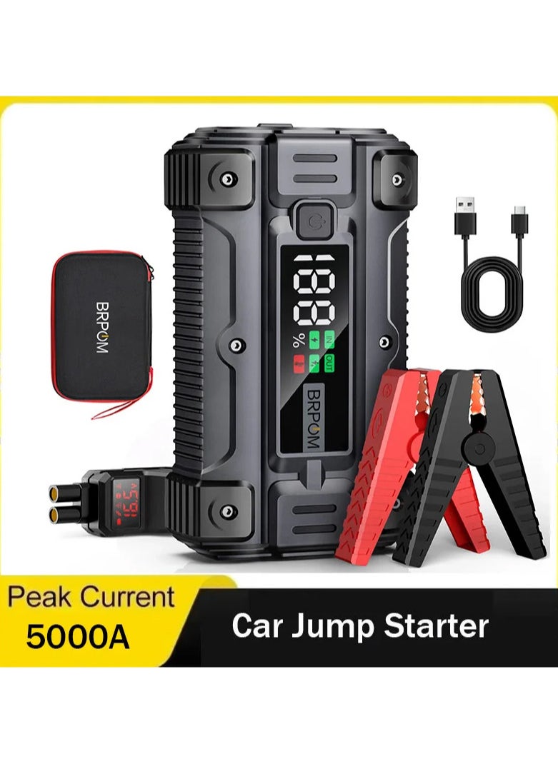 Generic - 3 in 1 jump starter car battery charger, a 26800 mAh A 12-volt power bank, tayp C and USB charger, and a flashlight - Image 1