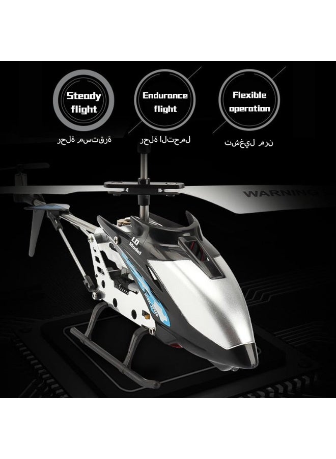 طائرة هليكوبتر يتم التحكم فيها عن بعد، هيكل من سبيكة معدنية لمقاومة الصدمات، ضوء كشاف LED، قدرة ثبات في الهواء، لعبة طائرة هليكوبتر مصغرة يتم التحكم فيها عن بعد، مناسبة للبالغين والأطفال، نموذج طائرة - Image 4