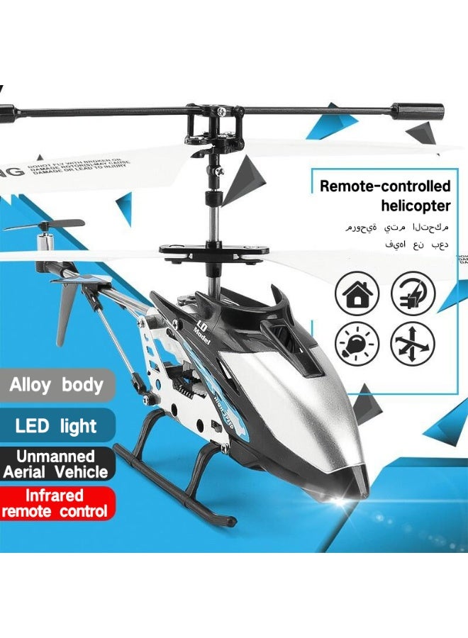 طائرة هليكوبتر يتم التحكم فيها عن بعد، هيكل من سبيكة معدنية لمقاومة الصدمات، ضوء كشاف LED، قدرة ثبات في الهواء، لعبة طائرة هليكوبتر مصغرة يتم التحكم فيها عن بعد، مناسبة للبالغين والأطفال، نموذج طائرة - Image 2