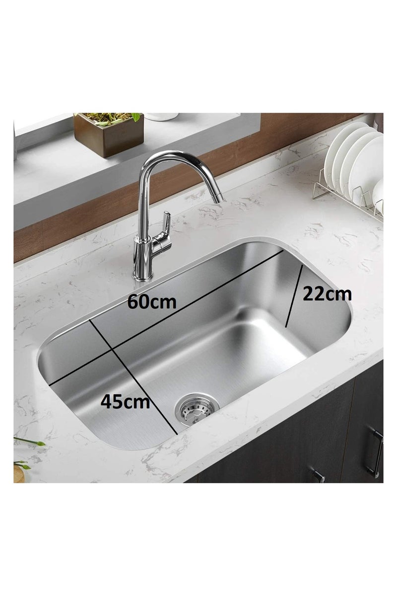 حوض مطبخ ستانلس ستيل - مقاس 60*45*22*1mm - Image 2