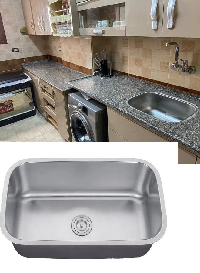 Elmanar Stainless Steel Kitchen Sink - Size 62*45*22*1mm