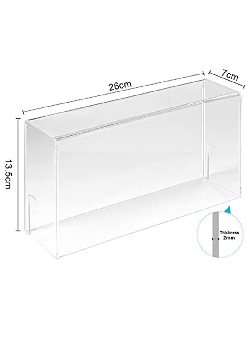 KASTWAVE غطاء غبار شفاف لجهاز نينتندو سويتش OLED، علبة عرض واقية مقاومة للماء والخدش من الأكريليك الشفاف - Image 5