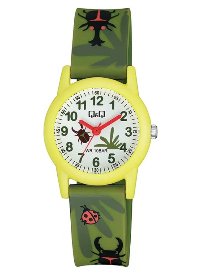 Q&Q Kids Unisex Analog Quartz Watch, Insect Theme, VR99J016Y - Image 1