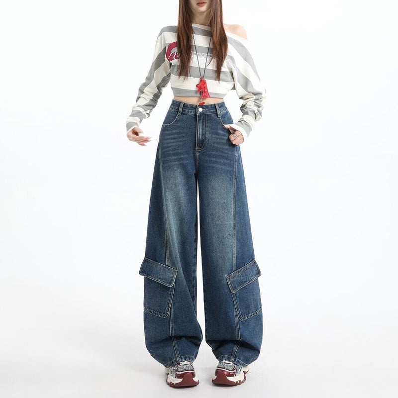 Unisex Casual Daily Denim Jeans - Image 1