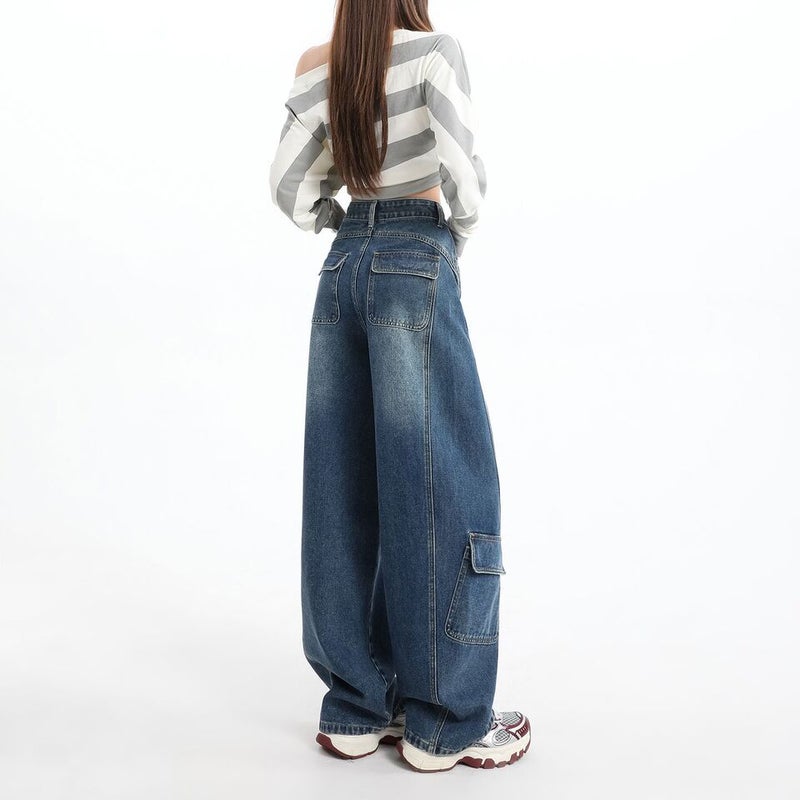 Unisex Casual Daily Denim Jeans - Image 4