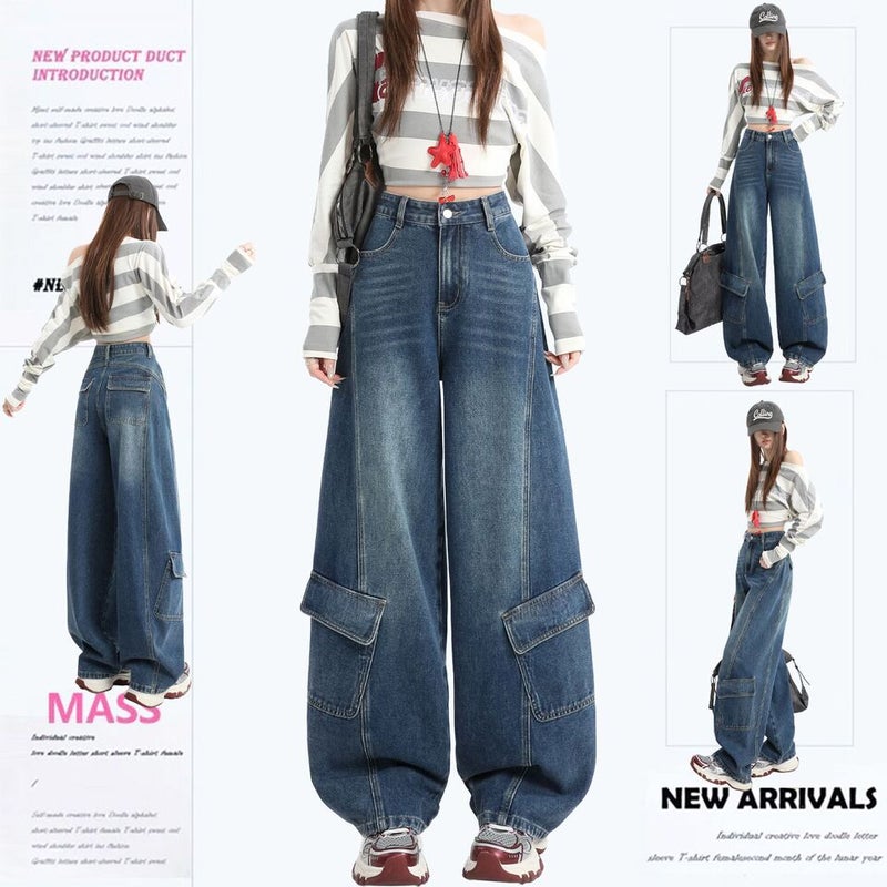 Unisex Casual Daily Denim Jeans - Image 2