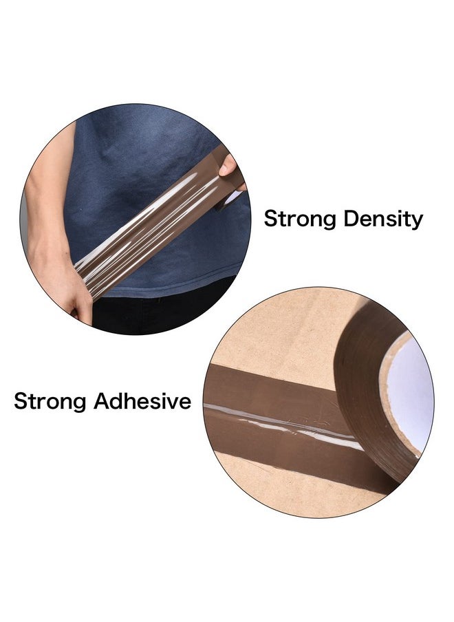 Pacific Mailer Brown Tan Acrylic Packing Tape 2 Inch Wide 2.0Mil Thickness 110 Yard Per Roll [Pack Of 6 Rolls]  - Image 3