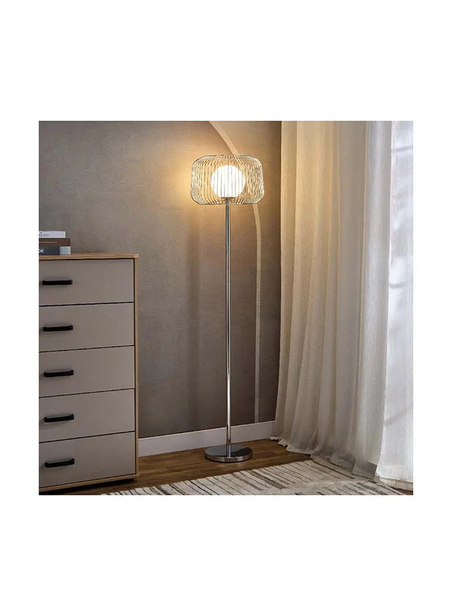 Home Box Javel Metal Floor Lamp with Metal Shade 39 x 162 x 39 cm