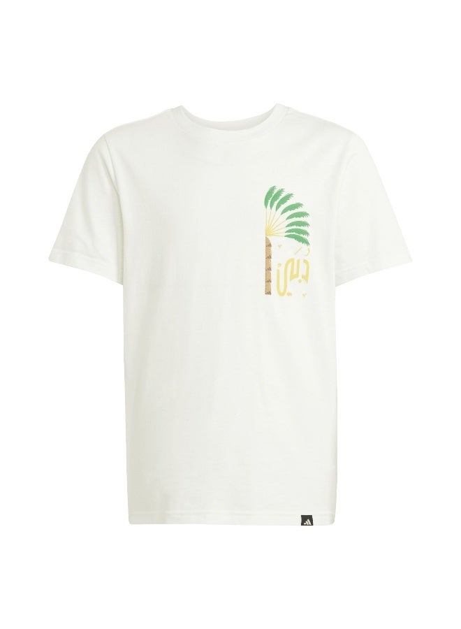 adidas dubai palm unisex graphic t-shirt - Image 2