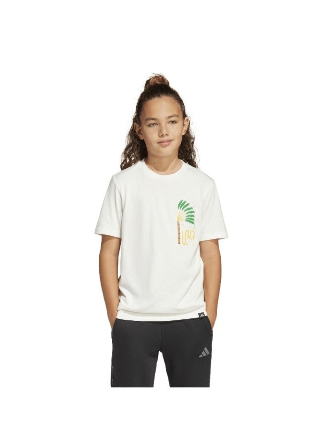 adidas dubai palm unisex graphic t-shirt - Image 1