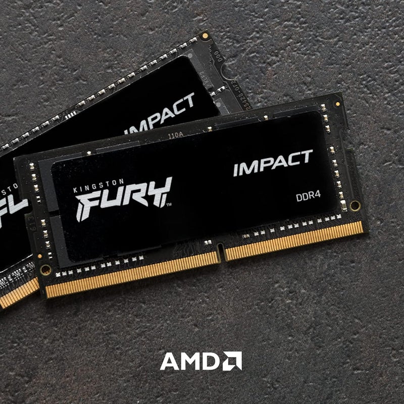 كينغستون كينجستون فيوري إمباكت 16GB DDR4 3200MT/s CL20 وحدة ذاكرة للابتوب - متوافقة مع إنتل XMP و AMD Ryzen - Image 3