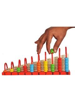 Tickles Tickles Wooden Calculation Shelf | Abacus Counting Addition Subtraction | Maths Learning Early Educational Kit Toy for Kids Boys & Girls, Ages 3+ Year (Multicolor)  - Image 2