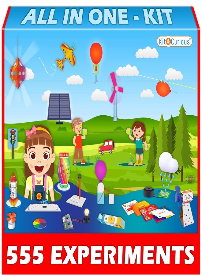 كيت 4 كيوريس مجموعة ألعاب تعليمية واستكشافية علمية من Kit4Curious، تتضمن 555 تجربة، مناسبة للأولاد والبنات من عمر 6 إلى 16 سنة، هدية مثالية لأعياد الميلاد. - Image 1