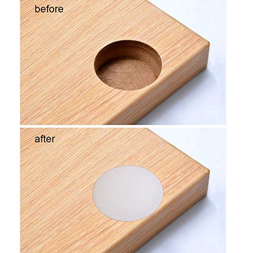 Bluecell Pack of 300pcs 5mm / 3/16" Plastic Hole Plug Button Top for Cabinet Cupboard Shelf (5mm, White) - Image 3