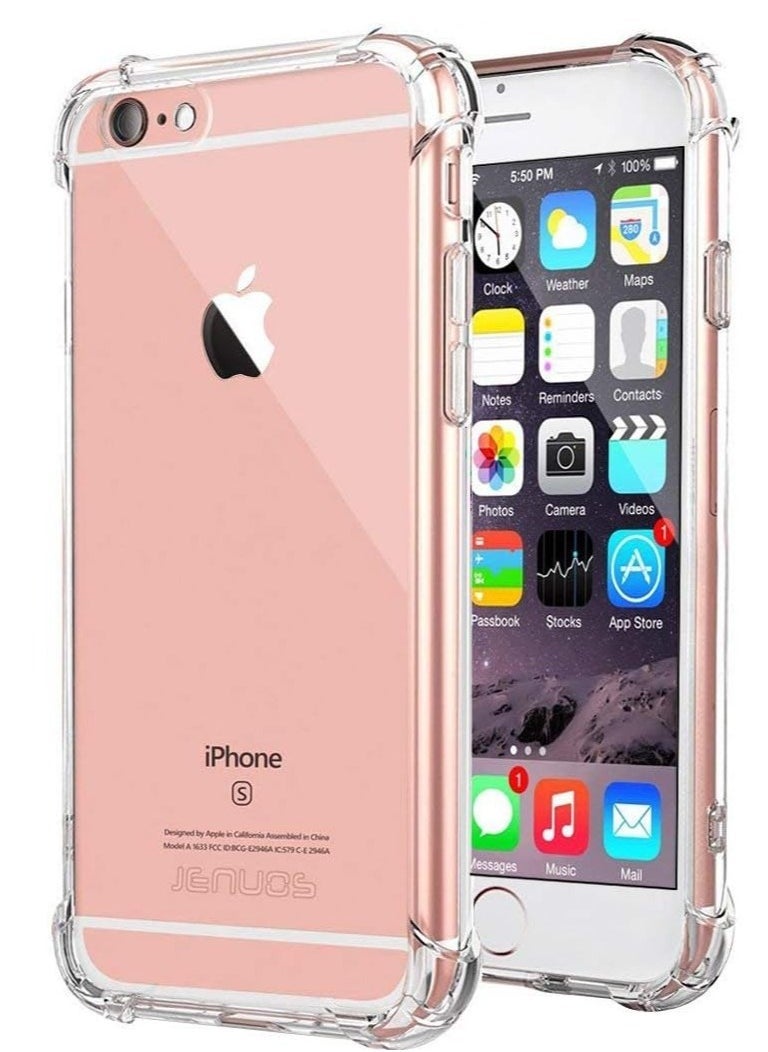 Raxoom iPhone 6/6s Clear TPU Case by Jenuos – Shockproof Bumper Cover, Soft and Flexible (6G-TPU-CL) - Image 5