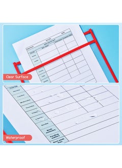 Gamenote Dry Erase Pockets 30 Pack With Rings - Oversized Reusable Plastic Sleeves Shop Ticket Holders Sheet Protectors Teacher Supplies For Classroom Organization (Colorful)  - Image 4