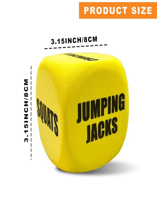 Qidiwin Exercise Foam Dices with Storage Bag-Workout Dice Six-Sided Fitness Dice, Perfect Exercise & Fitness Accessories for Home Workout Group Fitness & Exercise Classes - Image 5