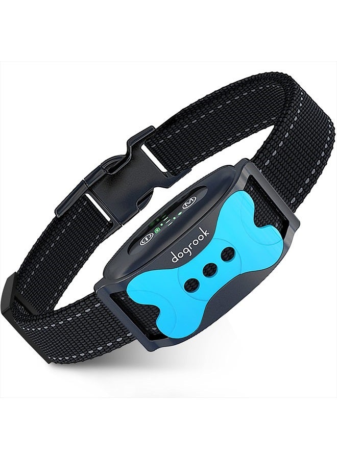DogRook Dog Bark Collar - Rechargeable Smart Anti Barking Collar for Dogs - Waterproof No Shock Bark Collar for Small/Medium/Large Dogs - Anti Bark Collar for Dogs with 5 Sensitivity Levels - Image 1