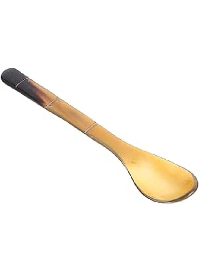 Natural Horn Spoon 17cm Food Grade Compact Dessert Coffee Stir Spoon - Image 1