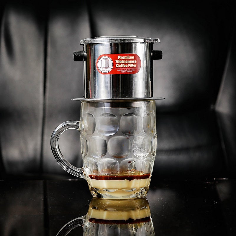 Thang Long Vietnamese Dripper Coffee Machine Filter. Suitable for Trung Nguyen Coffee- Gravity Insert, Extra large (15 oz) - Image 2