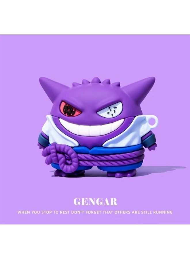 For AirPods Pro 3 Case 3D Cartoon Cute Silicone Earbuds Cover - Gengar - Image 1