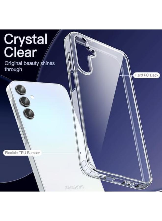 جي تيك حافظة لهاتف سامسونج جالاكسي A15 5G 4G مقاس 6.5 بوصة، غير قابلة للاصفرار، مقاومة للصدمات، غطاء حماية للهاتف مضاد للخدش، غطاء خلفي صلب شفاف من البولي كربونات - Image 3