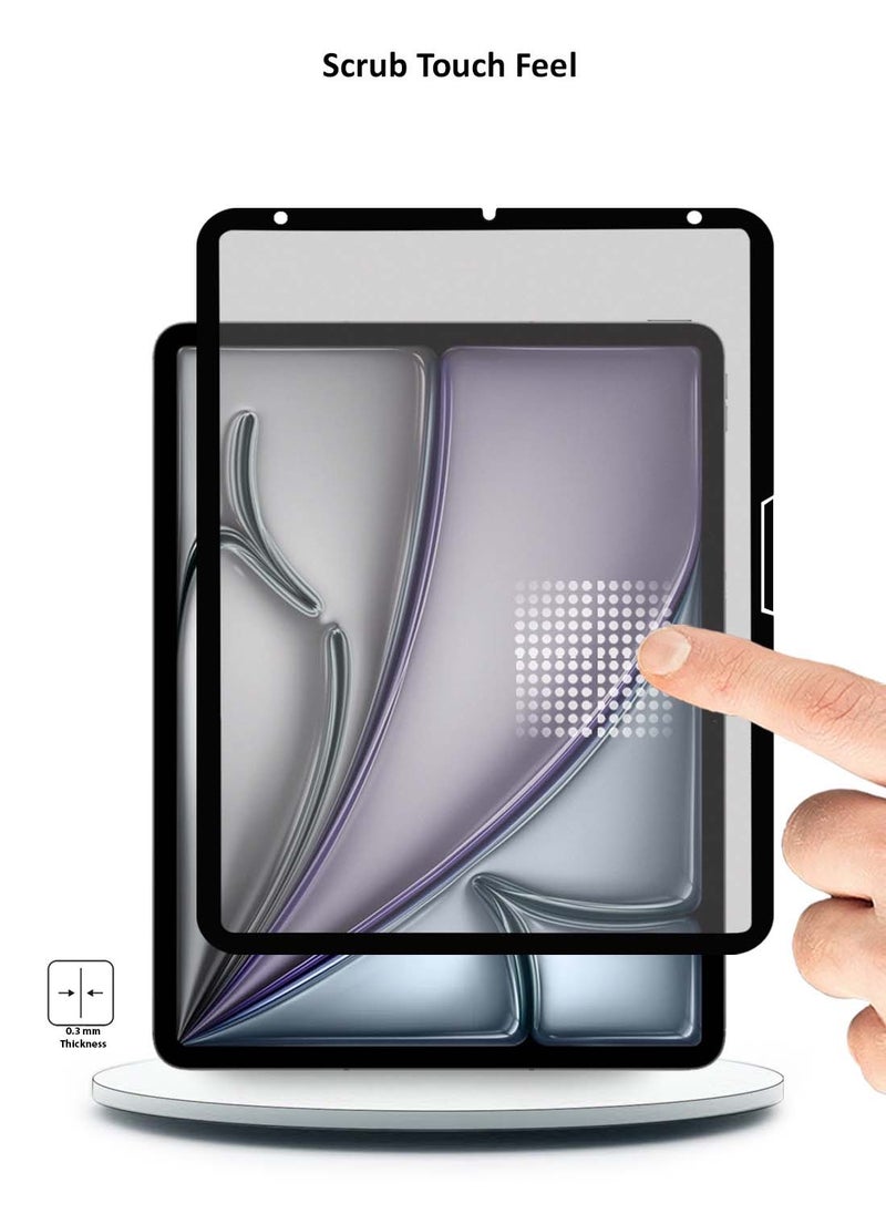 Wtech - Apple iPad Air 13 5G 2024 (M2) 13 Inch Nano Ceramic Full Glue Full Cover Matte Flexible Screen Protector (TSCNMN) - Clear - Image 1