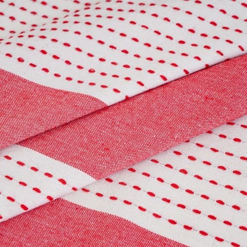 COMFORT WEAVE 100% Cotton Yarn-Dyed Multicolor Checks with 8 Seater Tablecloth, Sized 140cm Width and 240 cm Length, Pack of 1 Piece - Image 2