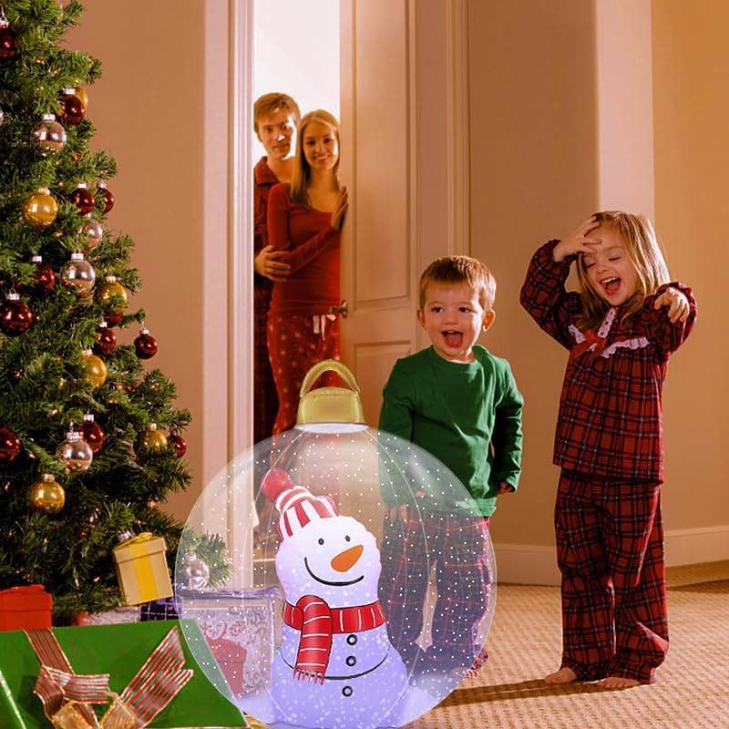 Inflatable Christmas Decorative Ball Holiday Courtyard Lawn Blowing Decorative Ball (Christmas Snowman) - Image 4