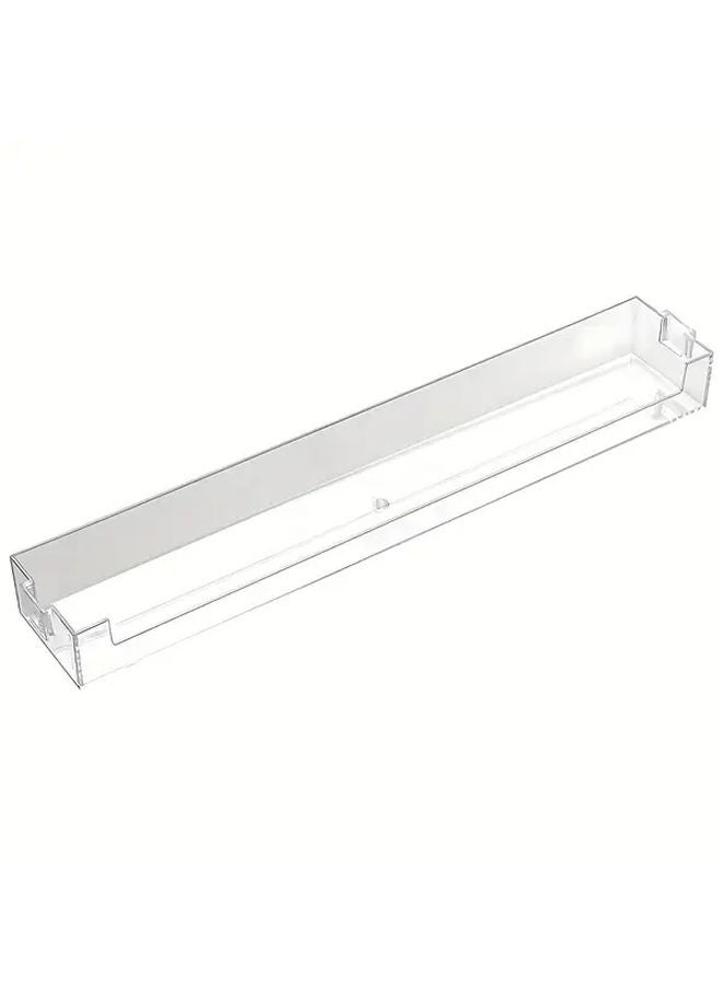 1pc Transparent Floating Shelf With 2 Adhesive Panels No Drilling Wall Mounted Storage - Image 1