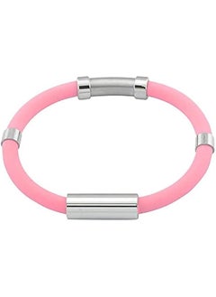 Generic Anti Static Wrist Straps, Electrostatic Removal Bracelet, Waterproof Silicone Sports Bracelet with Negative Ion, Women Men Anti Static Bracelet, Pink  - Image 1