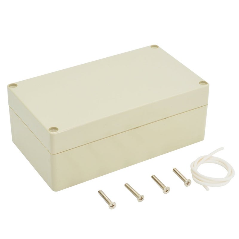 LeMotech Waterproof Dustproof IP65 ABS Plastic Junction Box Universal Electric Project Enclosure Pale Gray 6.2 x 3.54 x 2.3 inch (158 x 90 x 60 mm) - Image 3
