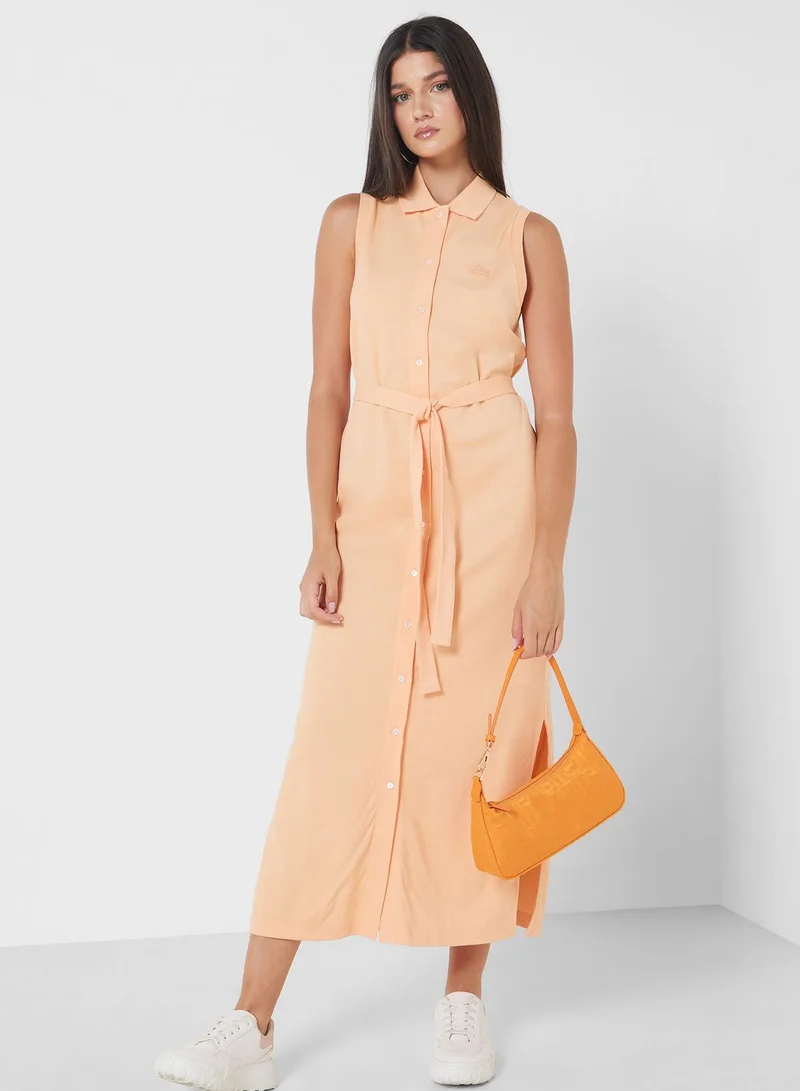 LACOSTE Tie Detail Dress