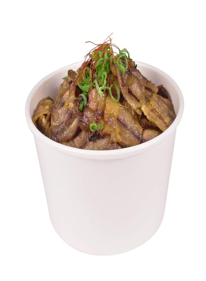 Karat [28oz - 600 ct] Paper Soup Bowls for Hot/ Cold Food - Ideal for Soup, NoodIes, Pasta and Snacks - White (C-KDP28W) - Image 5