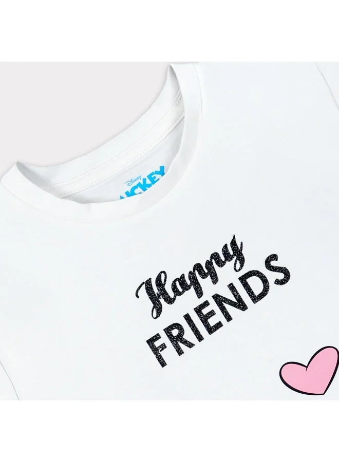 Disney  Disney Mickey & Friends  Girl's Short Sleeve T-Shirt for Women | Best Price UAE