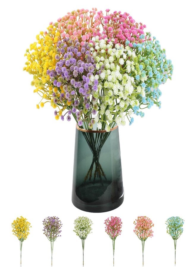 CZFSWT 18PCS Artificial Flowers Set, Fake Flowers, White Artificial Flowers Suitable for Wedding Decor, Home Decoration and Party Arrangements - Image 1