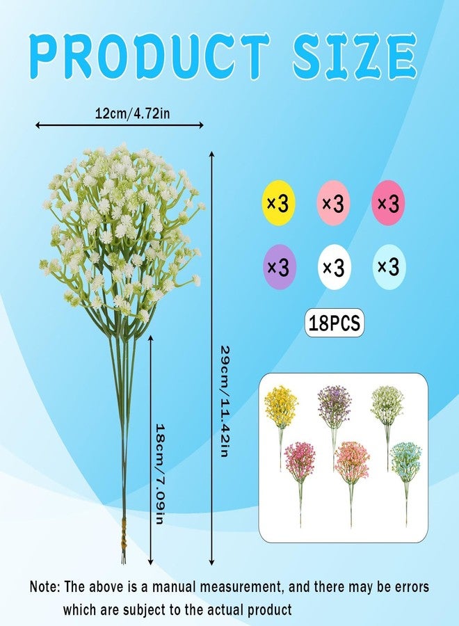 CZFSWT 18PCS Artificial Flowers Set, Fake Flowers, White Artificial Flowers Suitable for Wedding Decor, Home Decoration and Party Arrangements - Image 2