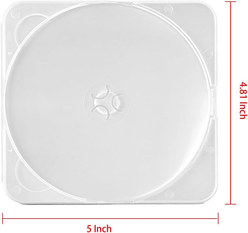 Maxtek Super Slim 38mm Clear DVD Case SpaceSaving Durable Compact CD DVD Bluray Disc Storage 10 - Image 2
