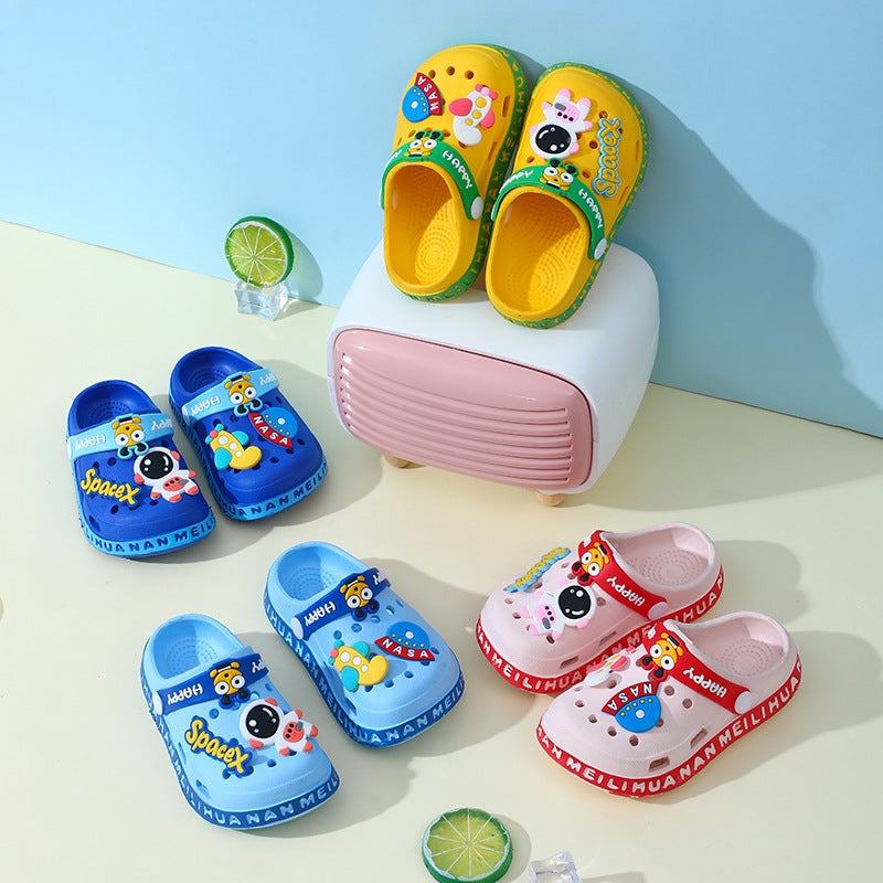 Eva Ultra-Light Boys And Girls Infant Non-Slip Soft Sole Cave Shoes Children Toe Sandals Indoor Anti-Collision Sandals - Image 2