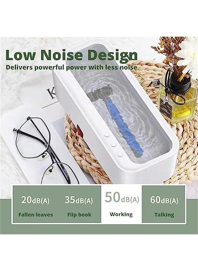 Generic Ultrasonic Jewelry Cleaner, Professional Ultrasonic Cleaning Machine for Jewelry, Ring, Silver, Retainer, Eyeglass, Watches, 300mL, Portable and Low Noise, 45KHz USB Ultrasound  - Image 5